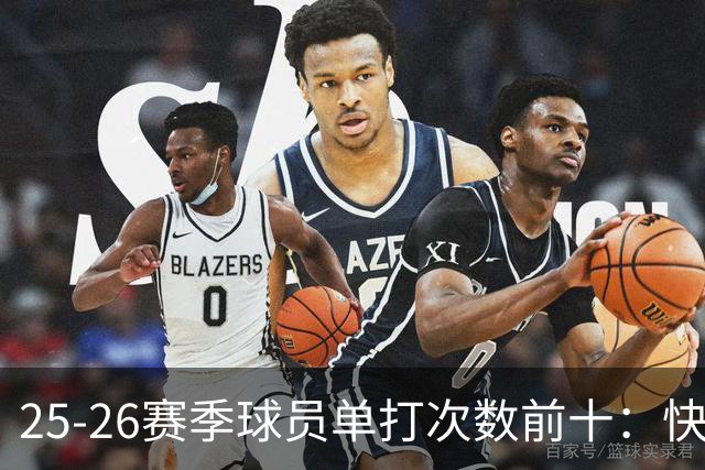 25-26赛季球员单打次数前十：快船登第一骑士登第三 东契奇最高效